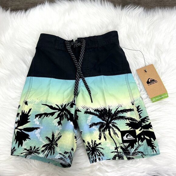 Quiksilver Toddler Boy 4 Everyday Panel Sunset Boardshorts Swim Trunks Surf